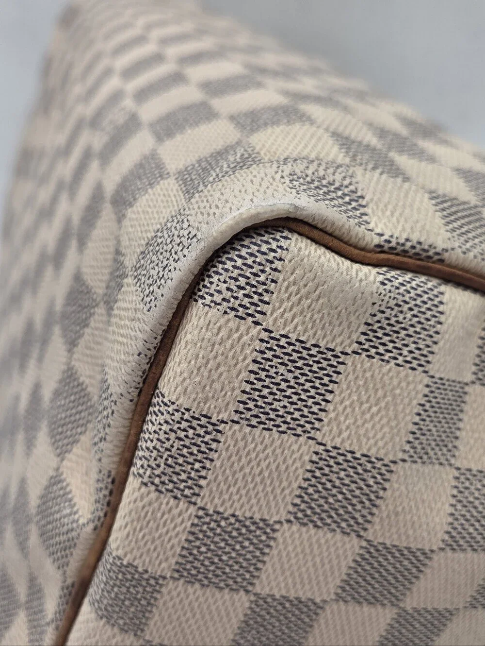 Louis Vuitton Damier Azur Speedy 35. Authentic w/COA.